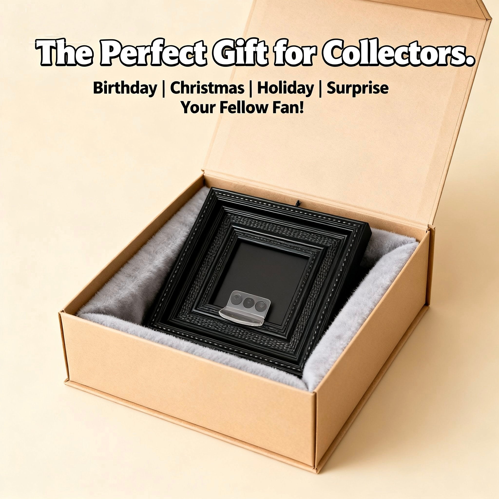 4-Inch Display Opening Frame for Mini Figures – Black