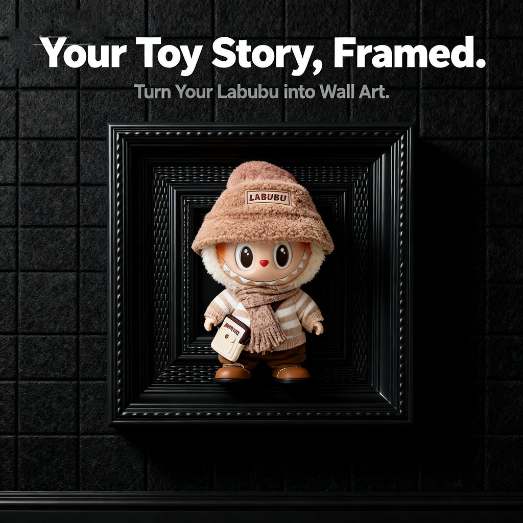 4-Inch Display Opening Frame for Mini Figures – Black