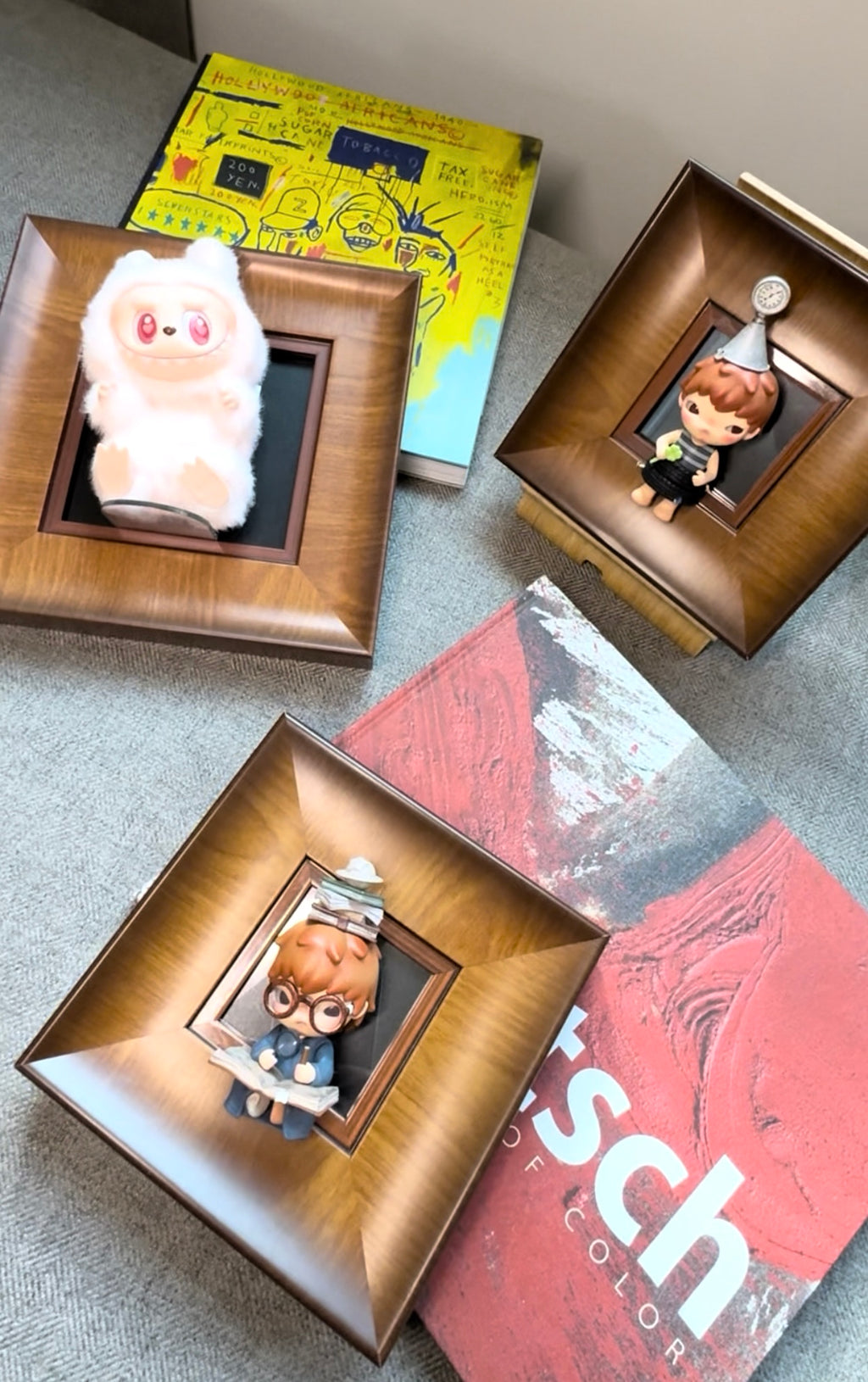 5-Inch Display Opening Frame for Designer Toys – Brown